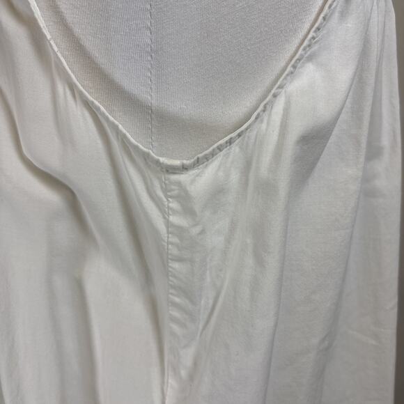 Vintage Eileen Wet Cotton Lawn Lace Nightgown White Sleeveless Ballet Length - Picture 5 of 16